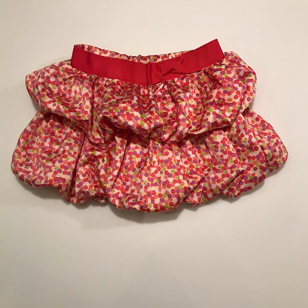 Gap Multicolor Bubble Hem Ruffled Skirt 12-18m